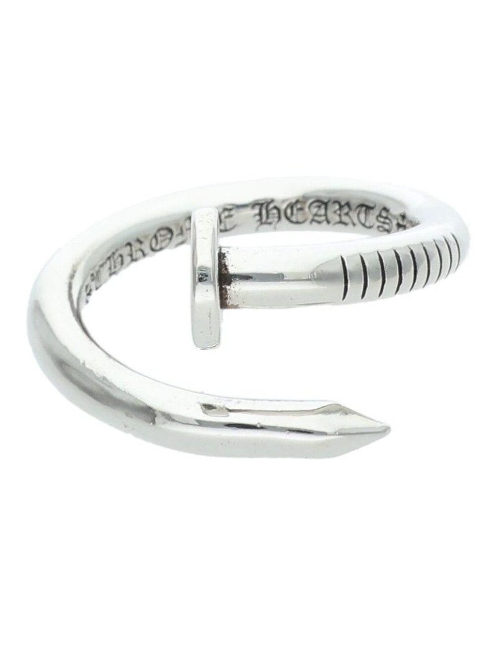 Chrome Hearts Nail Flat Silver Ring